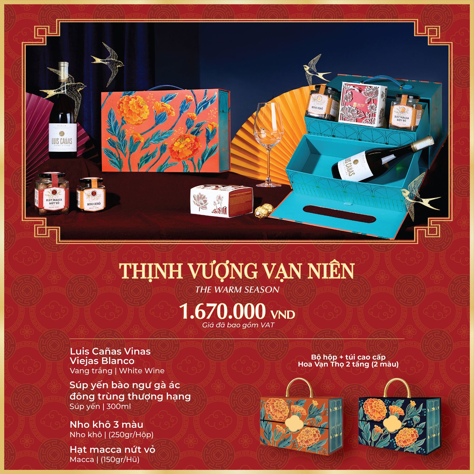 Bộ quà tặng Thịnh Vượng Vạn Niên